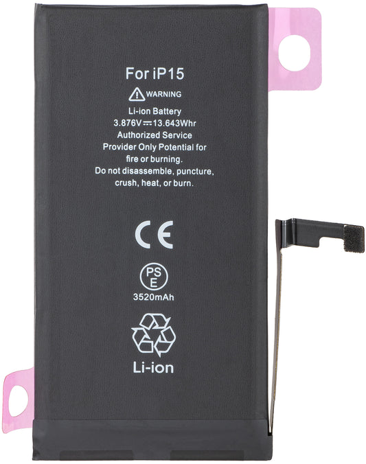 Bateria Apple iPhone 15, Capacidade Alta de Diagnóstico