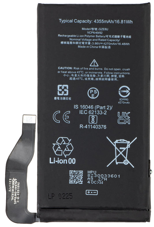 Bateria para Google Pixel 7, GZE8U