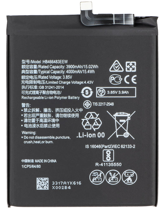 Bateria para Honor 30S / nova 7 SE / nova 7 5G / P40 lite 5G, HB466483EEW
