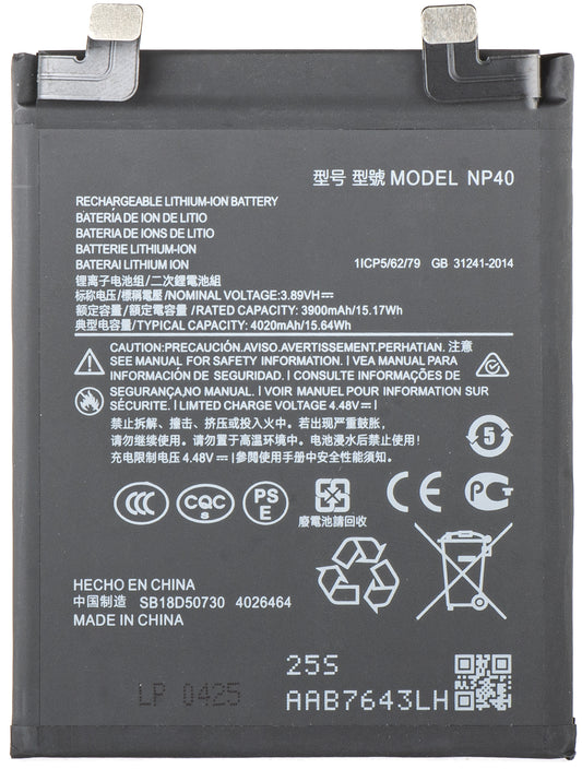 Bateria para Motorola Edge 30 Neo, NP40