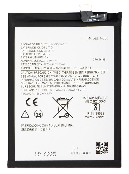 Bateria Motorola Moto G54 Power Edition, PC60