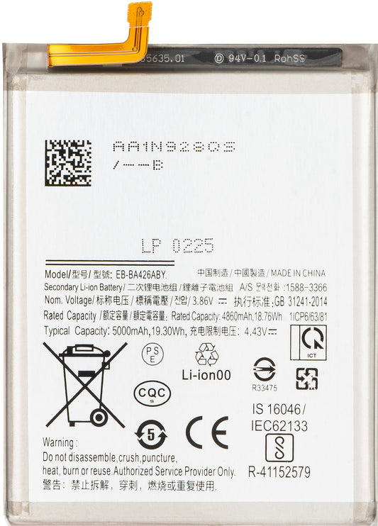 Bateria para Samsung Galaxy M22 M225 / A72 A725 / A32 5G A326 / A72 5G A726 / A42 5G A426, EB-BA426ABY
