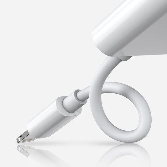Adaptador de Áudio Lightning - 2 x Lightning Joyroom S-Y104, Branco