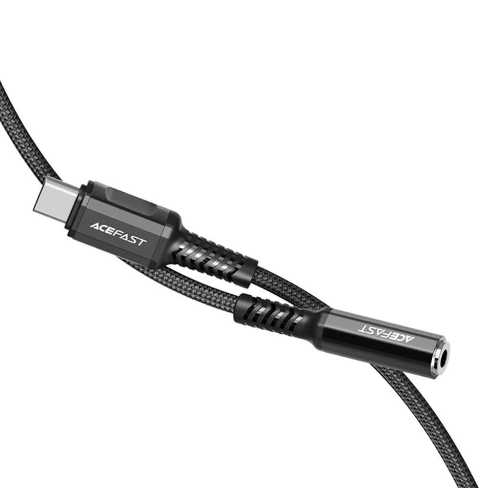 USB-C to 3.5mm Audio Adapter Acefast C1-07, Black