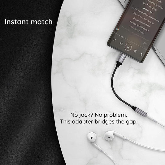 Adaptador de Áudio USB-C - 3.5mm Techsuit AC13 FuseXound, Preto