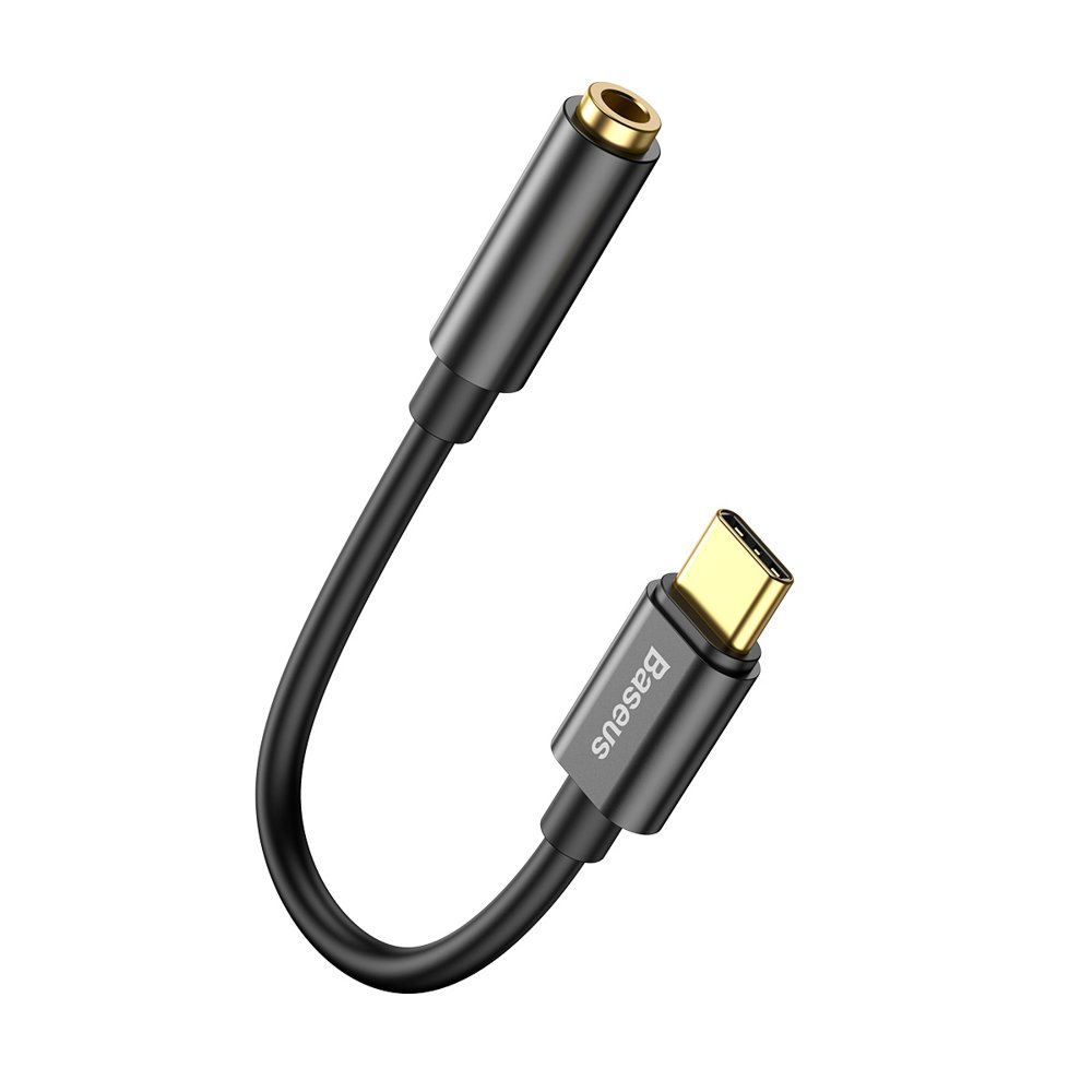Adaptador de Áudio USB-C - 3.5mm Baseus L54, Preto CATL54-01