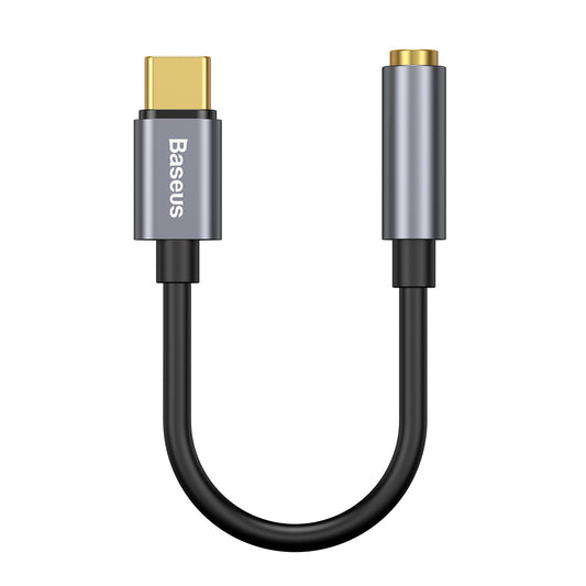 Adaptador de áudio 3,5 mm - USB-C Baseus L54, cinzento CATL54-0G