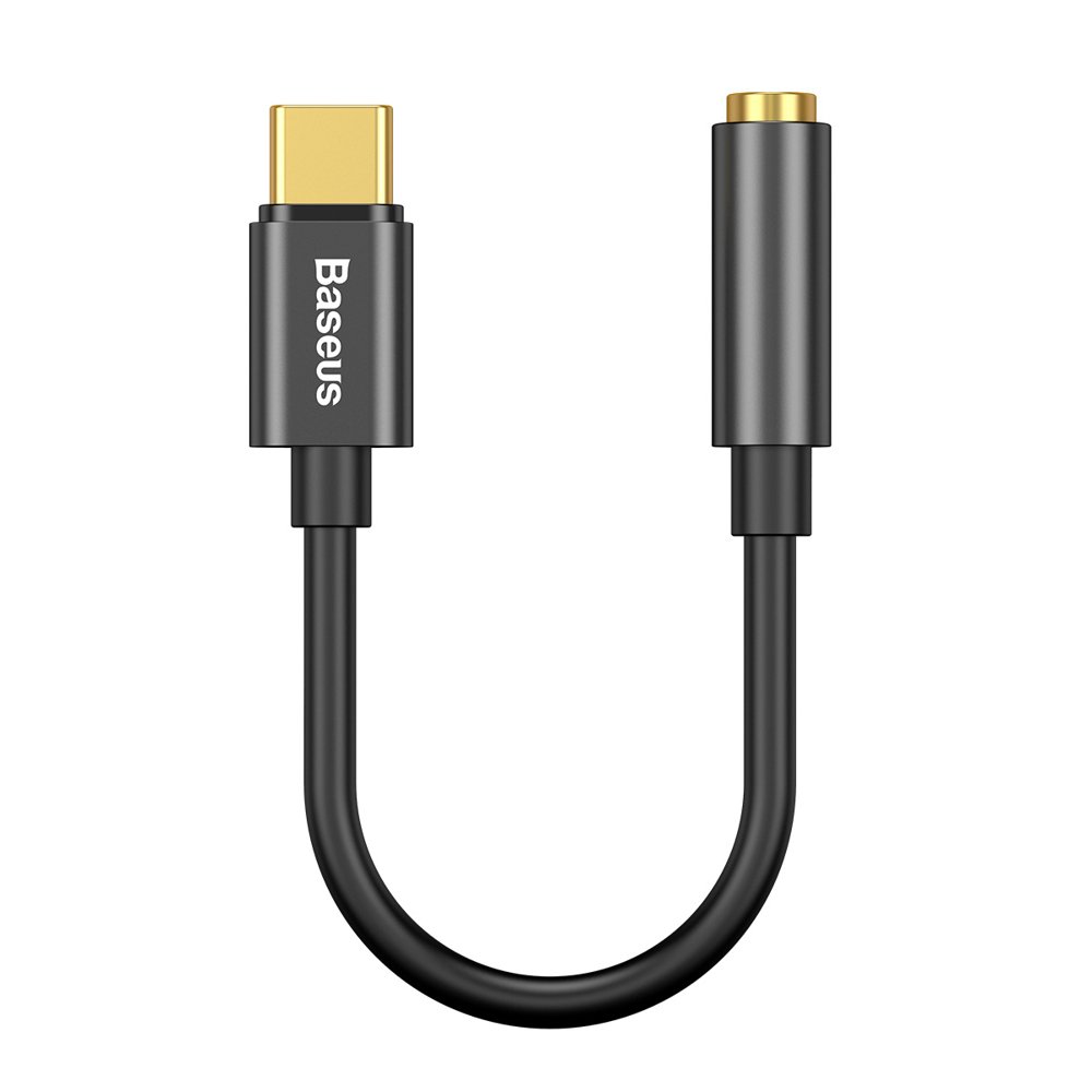 Adaptador de Áudio USB-C - 3.5mm Baseus L54, Preto CATL54-01