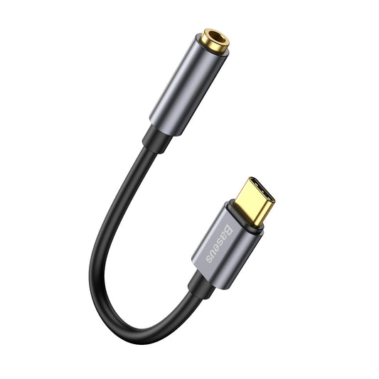 Adaptador de áudio 3,5 mm - USB-C Baseus L54, cinzento CATL54-0G