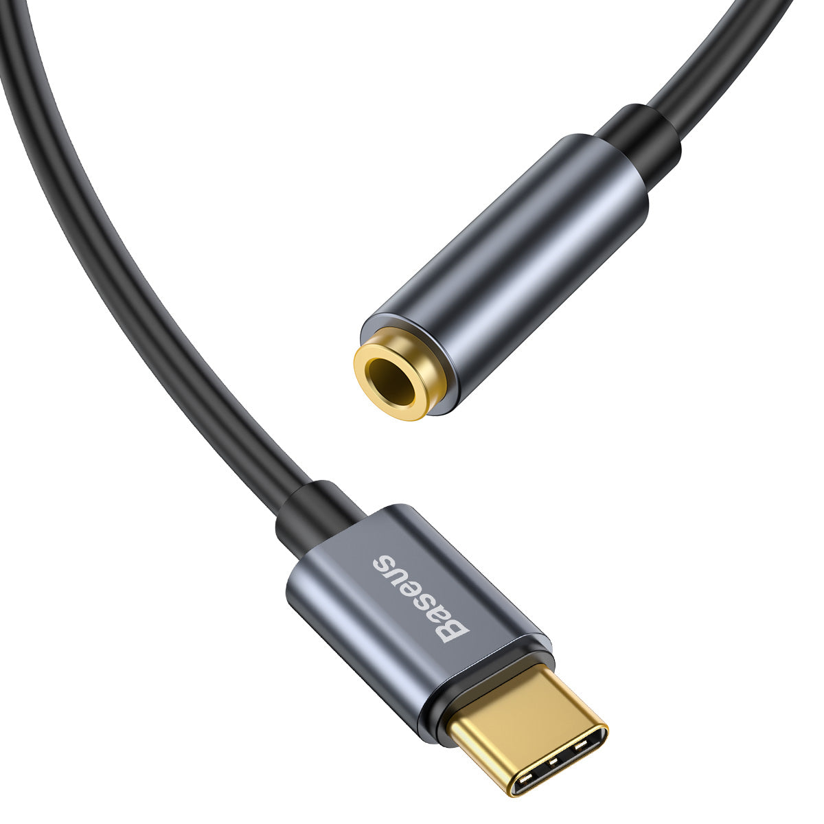 Adaptador de Áudio USB-C - 3.5mm Baseus L54, Cinzento CATL54-0G