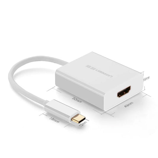 Adaptador Áudio e Vídeo USB-C - HDMI UGREEN, Branco