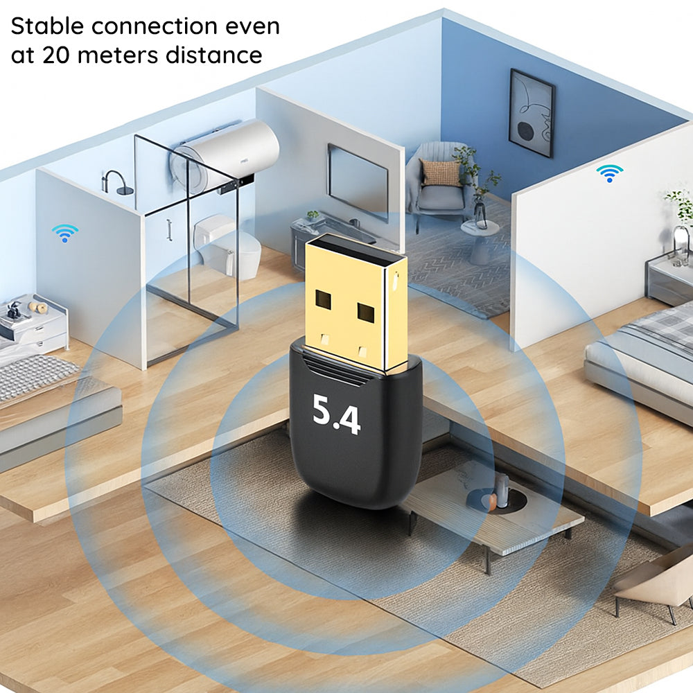 Adaptador Bluetooth USB Techsuit BlueJet A20, Preto