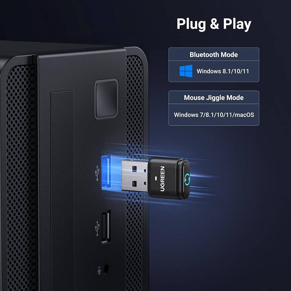 Adaptador Bluetooth USB UGREEN BT301, Preto