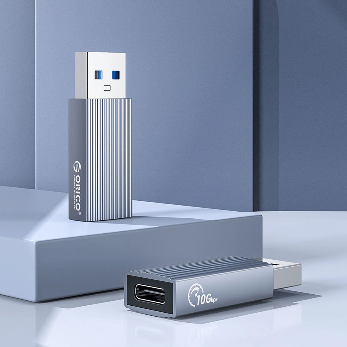 Adaptador de Dados e Carregamento USB-C - USB-A Orico AH-AC10, Cinzento