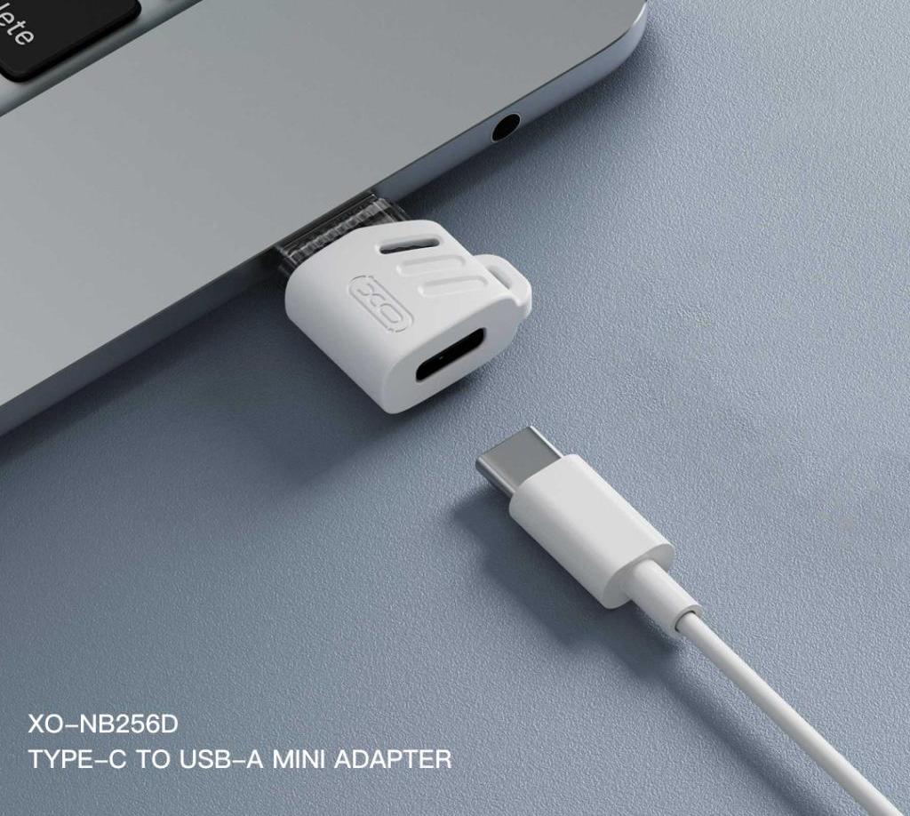 Adaptador de Dados e Carregamento USB-C - USB-A XO Design NB256D, Branco