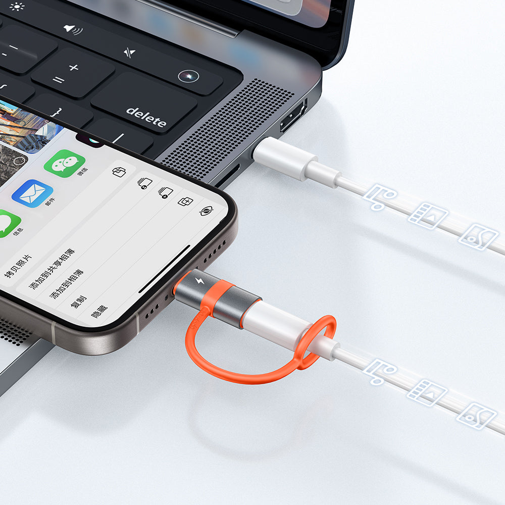 Adaptador de Dados e Carregamento Lightning - USB-C McDodo OT-5530, Cinzento