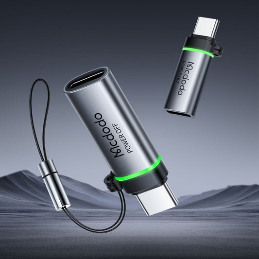 Adaptador de Dados e Carregamento Lightning - USB-C McDodo OT-6010 Power Off, Preto