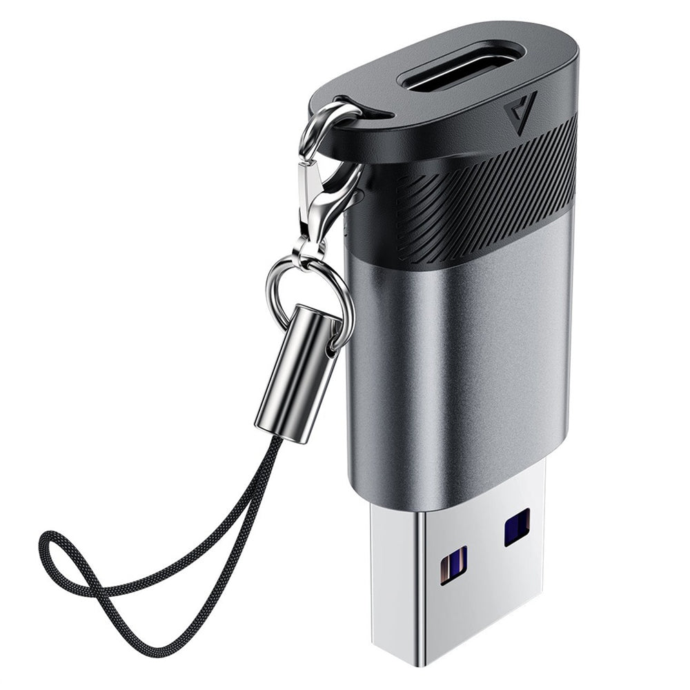 Adaptador de Dados e Carregamento USB-C - USB-A Acefast J8, Cinzento