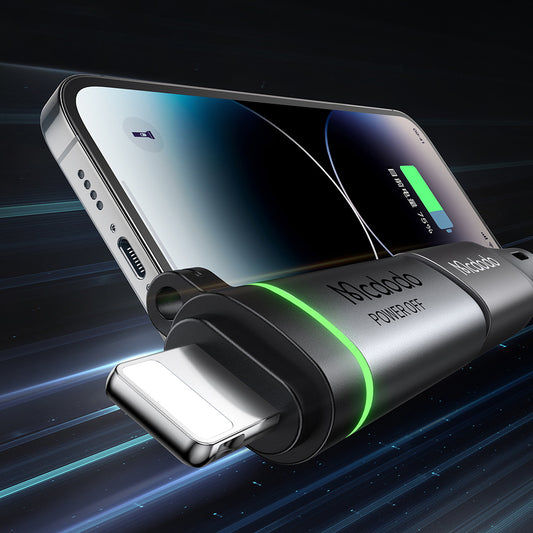 Adaptador de Dados e Carregamento USB-C - Lightning McDodo OT-2590 Power Off, Preto