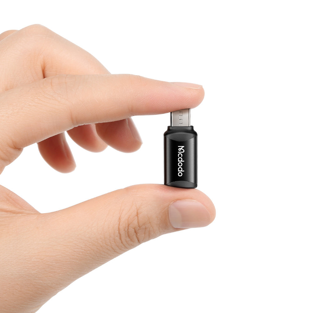 Adaptador de Dados e Carregamento USB-C - microUSB McDodo OT-7690, Preto