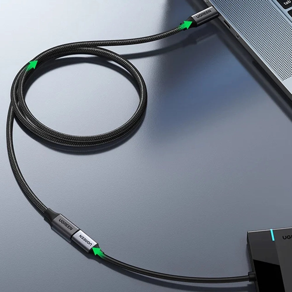 Extensão USB-C UGREEN US372 (45191), 1m, Preto