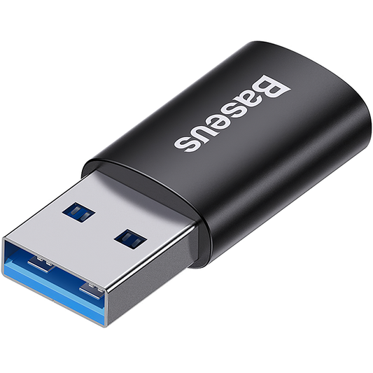 Baseus Ingenuity USB-C - Adaptador de carregamento e dados USB-A USB-C, preto ZJJJQ00010101