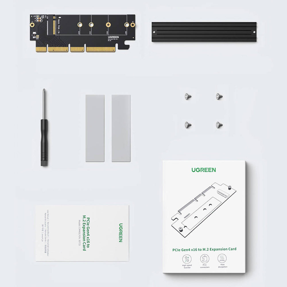 Adaptador Interface SSD UGREEN CM465 (30715), NVMe M.2 - PCIe 4.0 X4