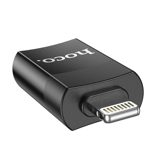 Adaptador OTG Lightning - USB-A HOCO UA17, Preto