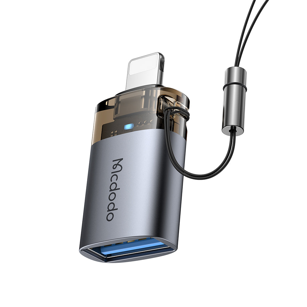 Adaptador OTG Lightning - USB-A McDodo OT-7390, Preto