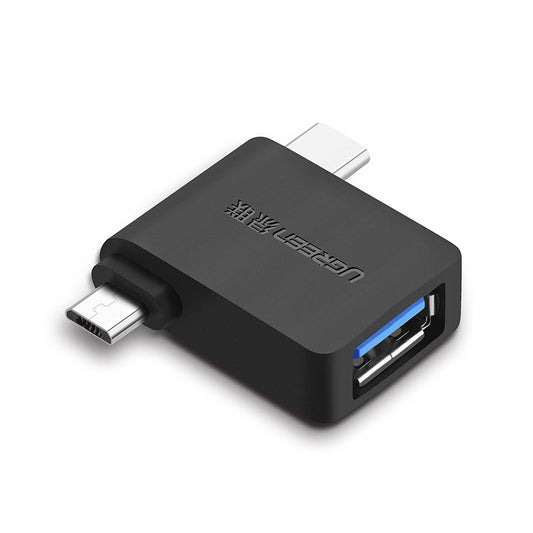 OTG microUSB / USB-C - USB-A UGREEN U30453, Preto