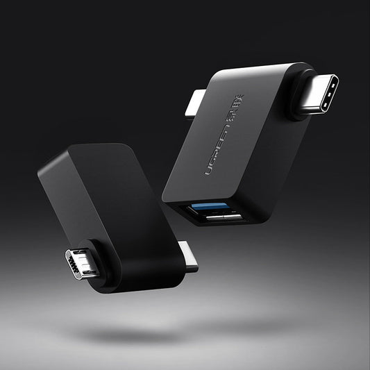 OTG microUSB / USB-C - USB-A UGREEN U30453, Preto