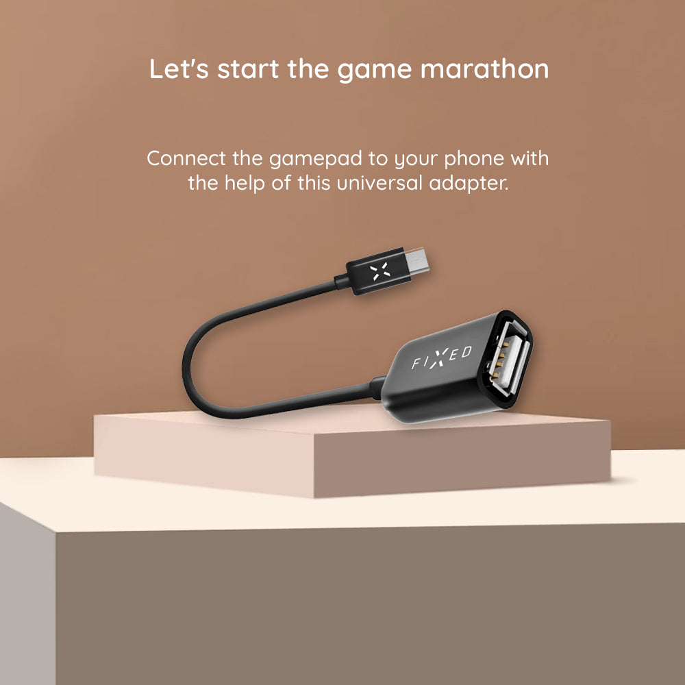 Adaptador OTG USB-C - USB-A Fixed, Preto