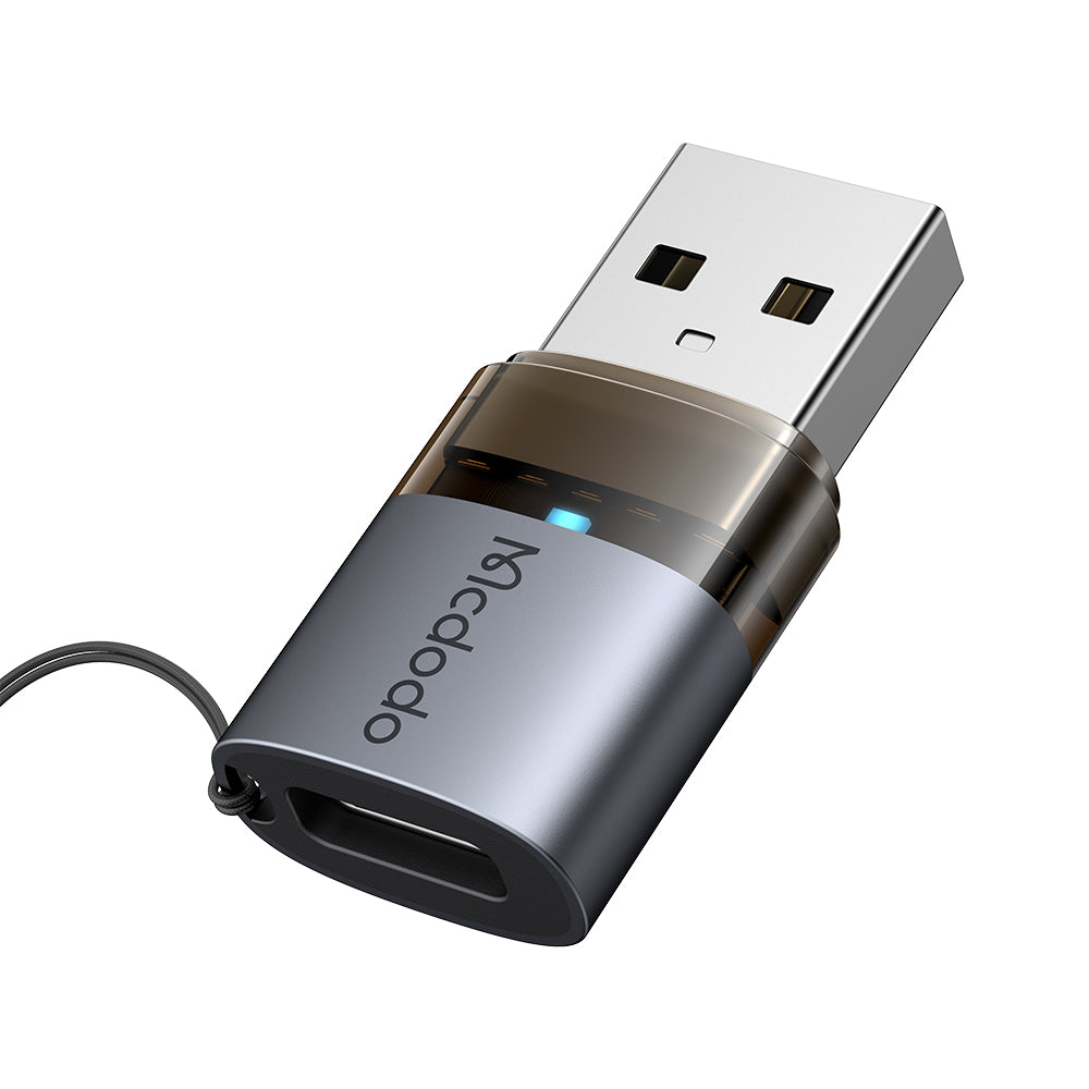 Adaptador de Dados e Carregamento USB-C - USB-A McDodo OT-7580, Preto