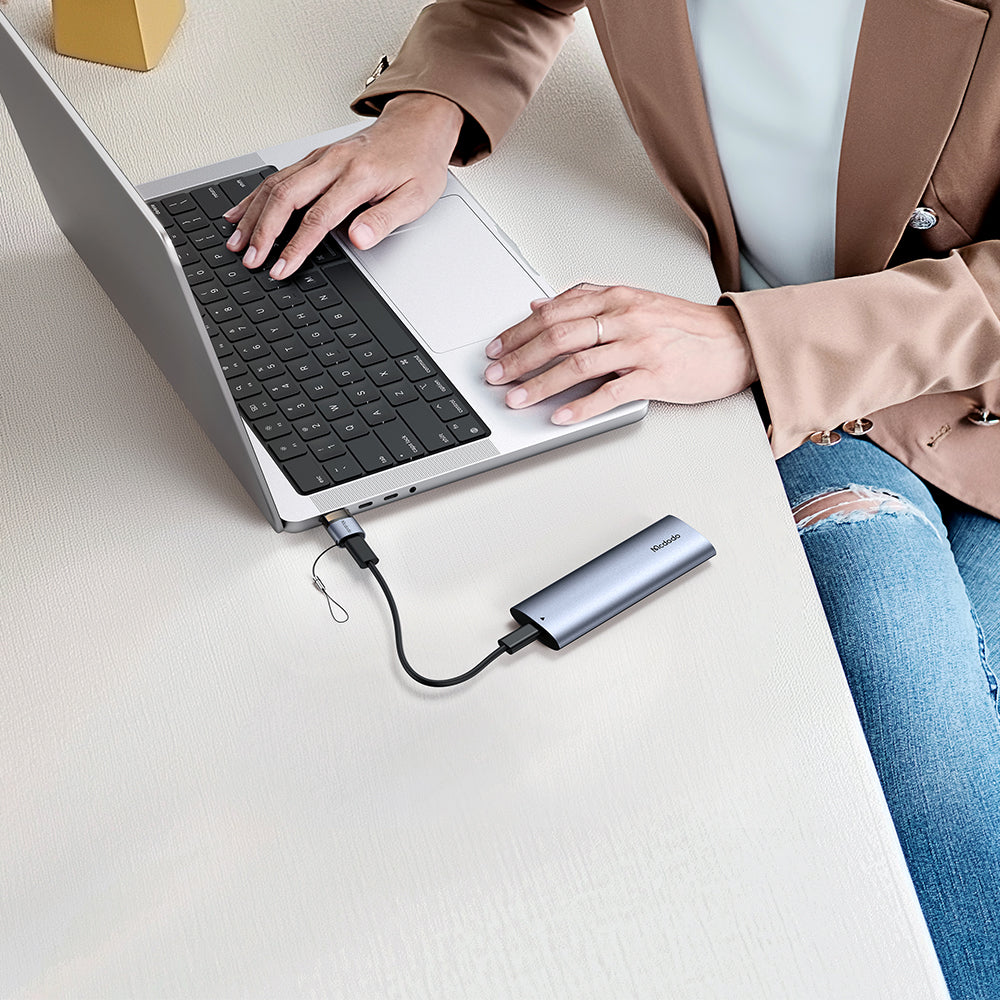 Adaptador de Dados e Carregamento USB-C - USB-A McDodo OT-7580, Preto