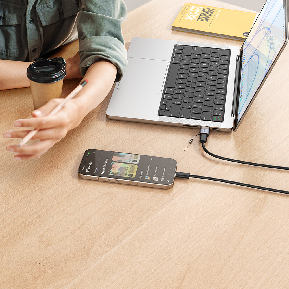 Adaptador de Dados e Carregamento USB-C - USB-A McDodo OT-7580, Preto