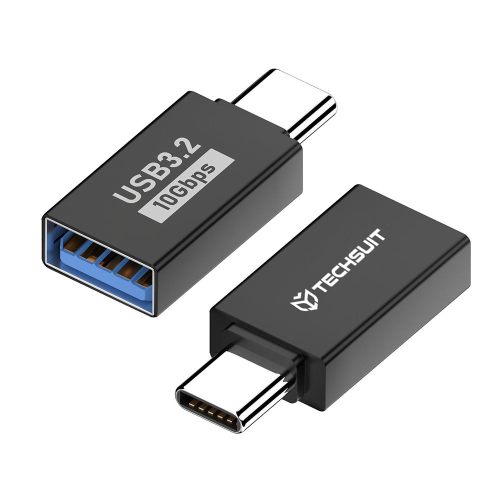 Adaptador OTG USB-C - USB-A Techsuit A14 AluCoreX, Preto