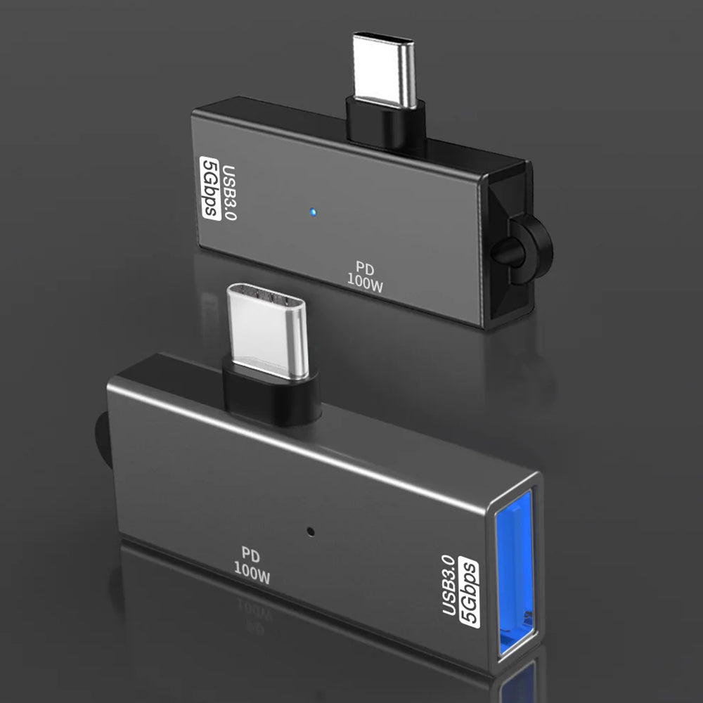 Adaptador OTG USB-C - USB-A Techsuit A21, Cinzento