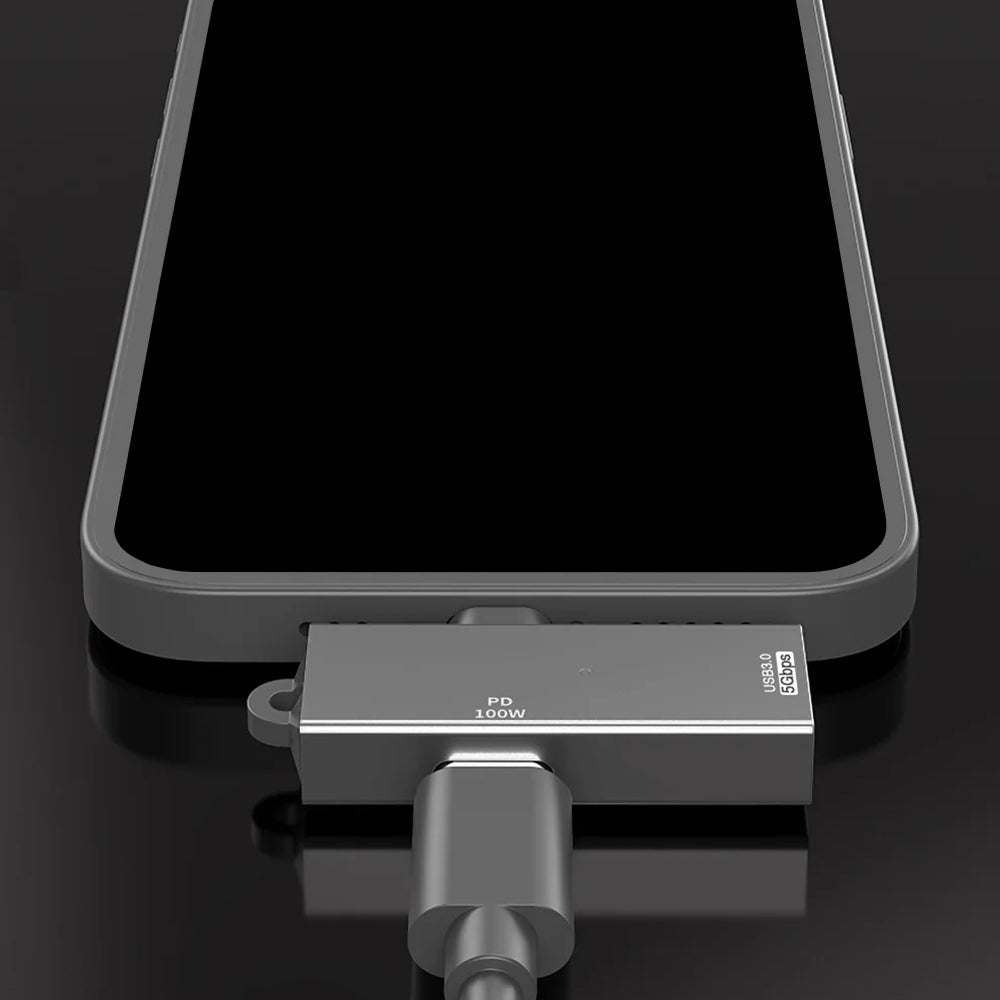 Adaptador OTG USB-C - USB-A Techsuit A21, Cinzento