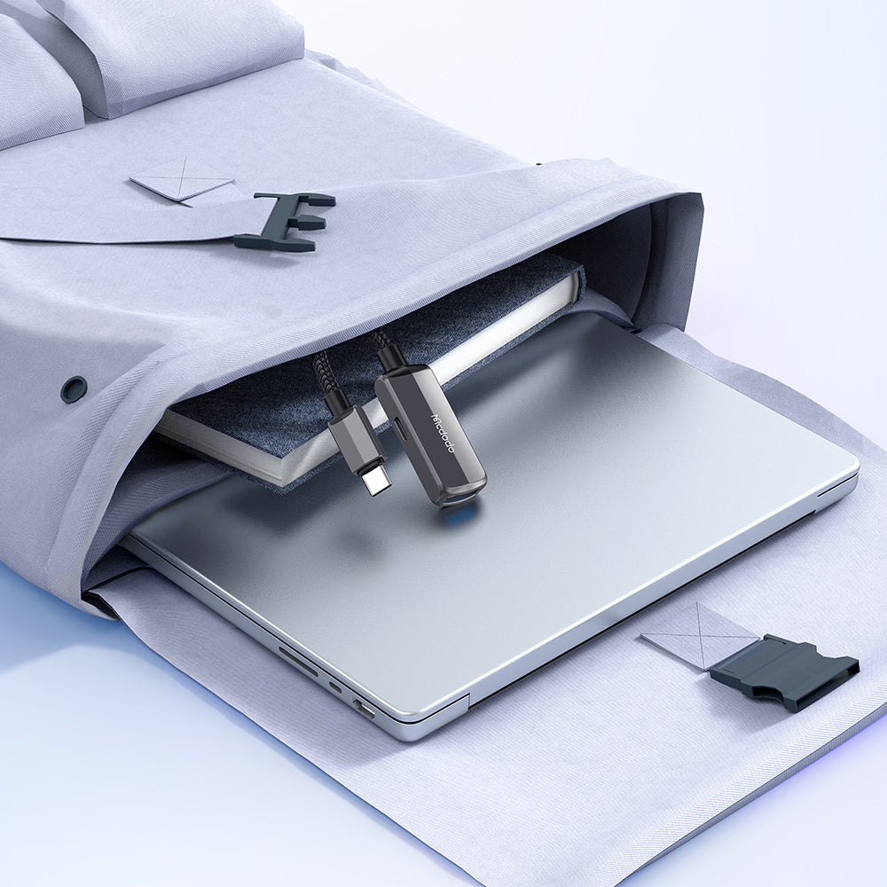 Adaptador OTG USB-C - USB-A / USB-C McDodo CA-2830, Cinzento