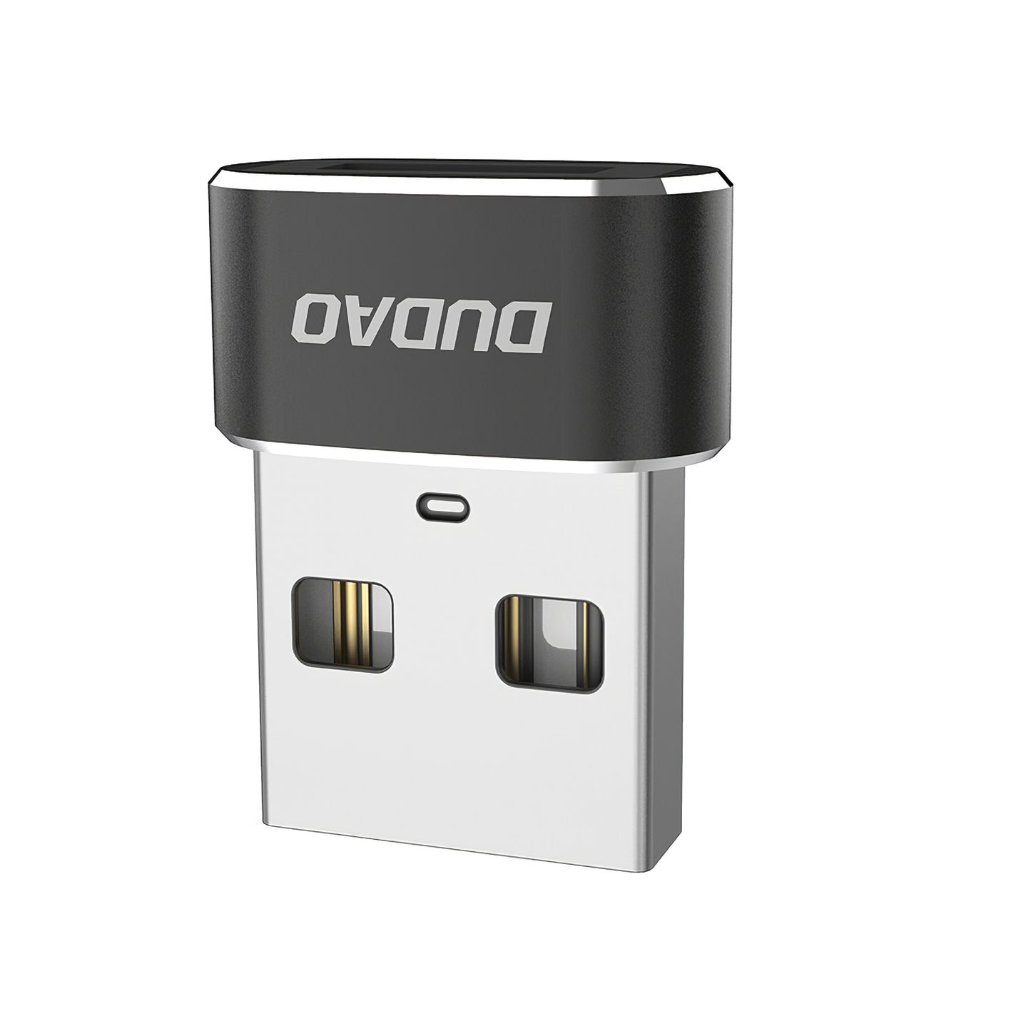 Adaptador de carregamento e dados USB-C para USB-A Dudao L16AC, preto