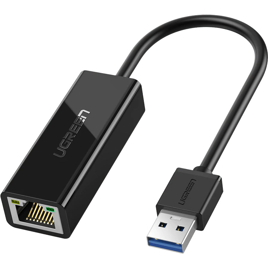 Placa de Rede UGREEN CR111, RJ45, USB 3.0, Preto