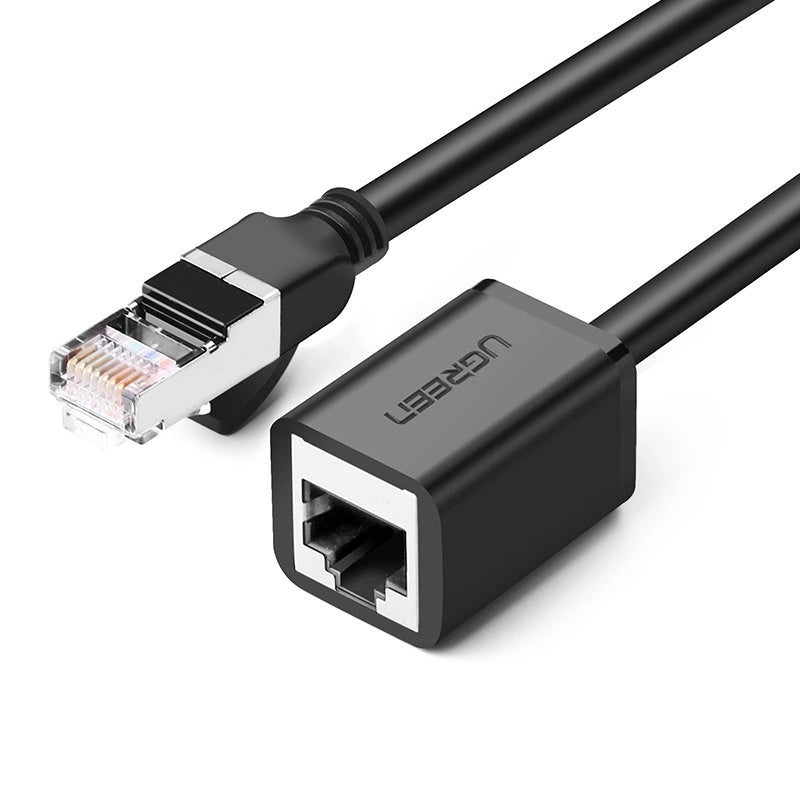Extensão de Cabo de Rede UGREEN NW112, RJ45 - RJ45, 1m, Preto