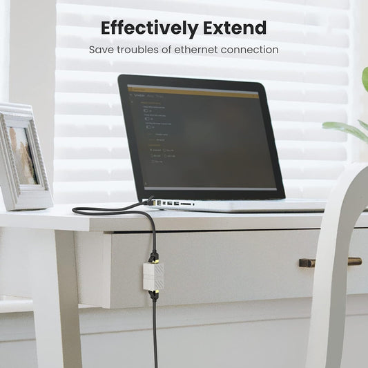 Adaptador de rede UGREEN NW114, RJ45 - RJ45, branco