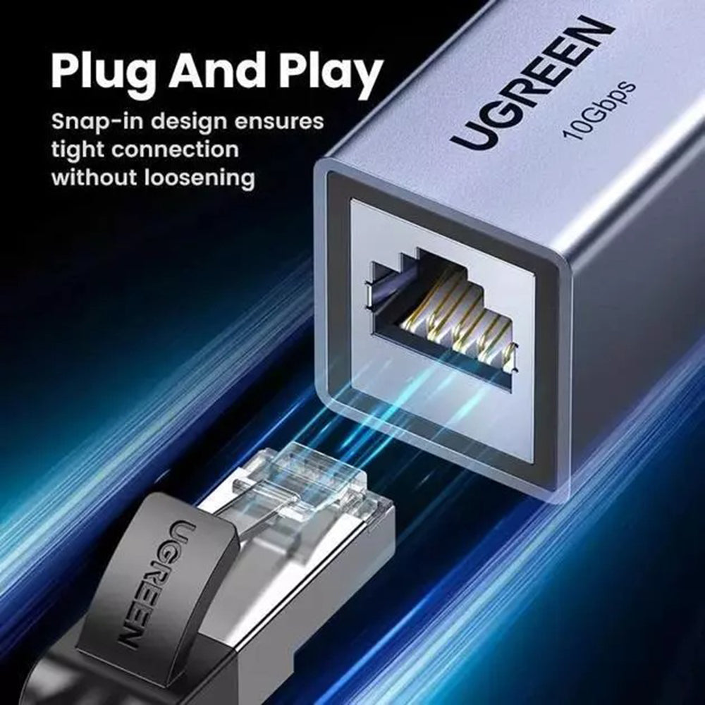Adaptador de Rede UGREEN NW261, RJ45 - RJ45, Preto