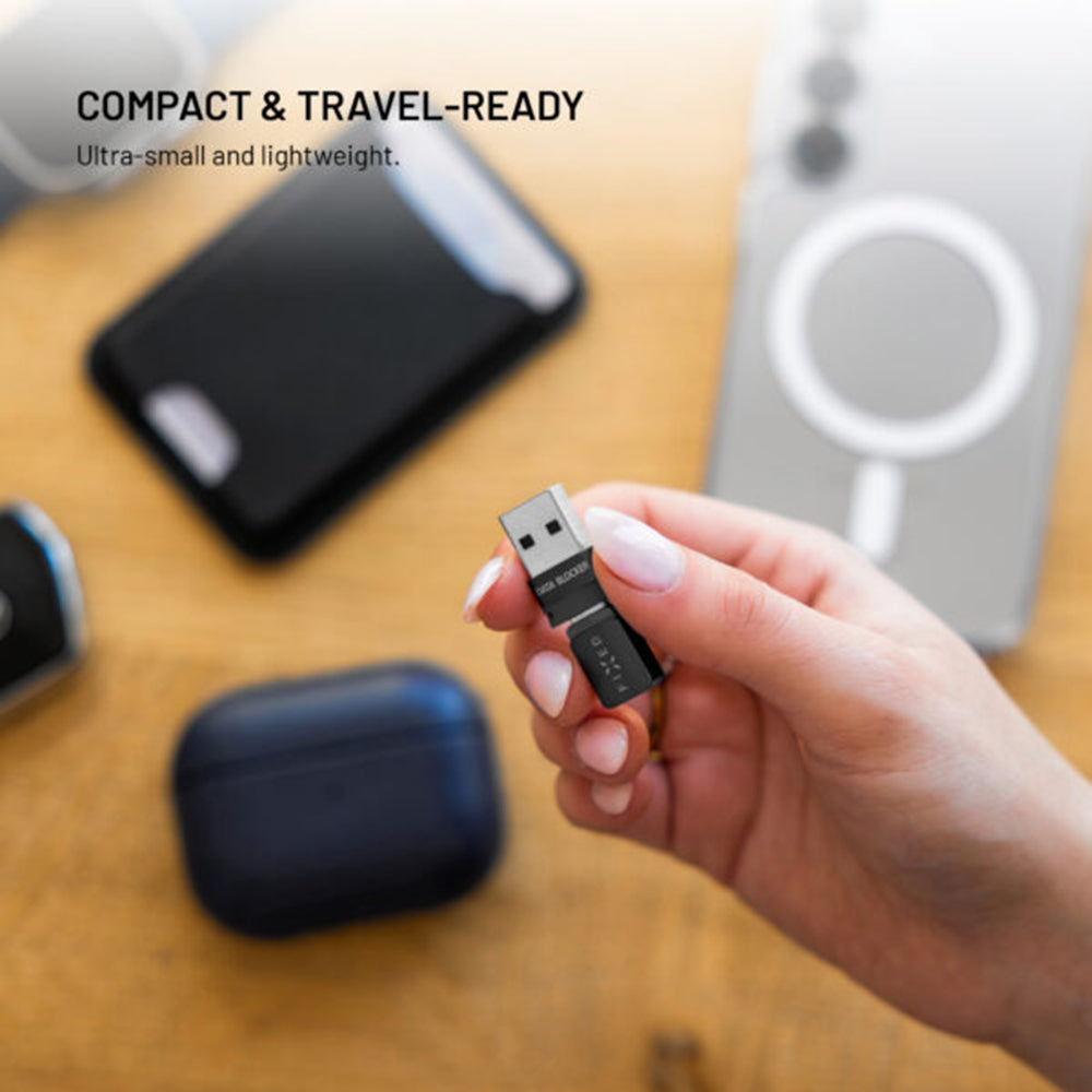 Adaptador USB Bloqueio de Dados Fixed, USB-A / USB-C, 2 em 1, Preto