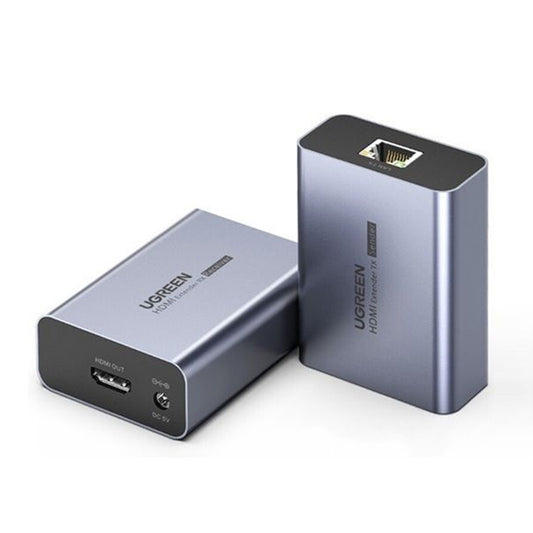 Adaptador de Vídeo UGREEN CM455 (20519EU), HDMI - RJ45, 1080P, Cinzento
