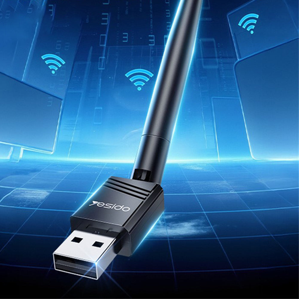 Adaptador Wireless Yesido WP11, 150Mbps, Preto