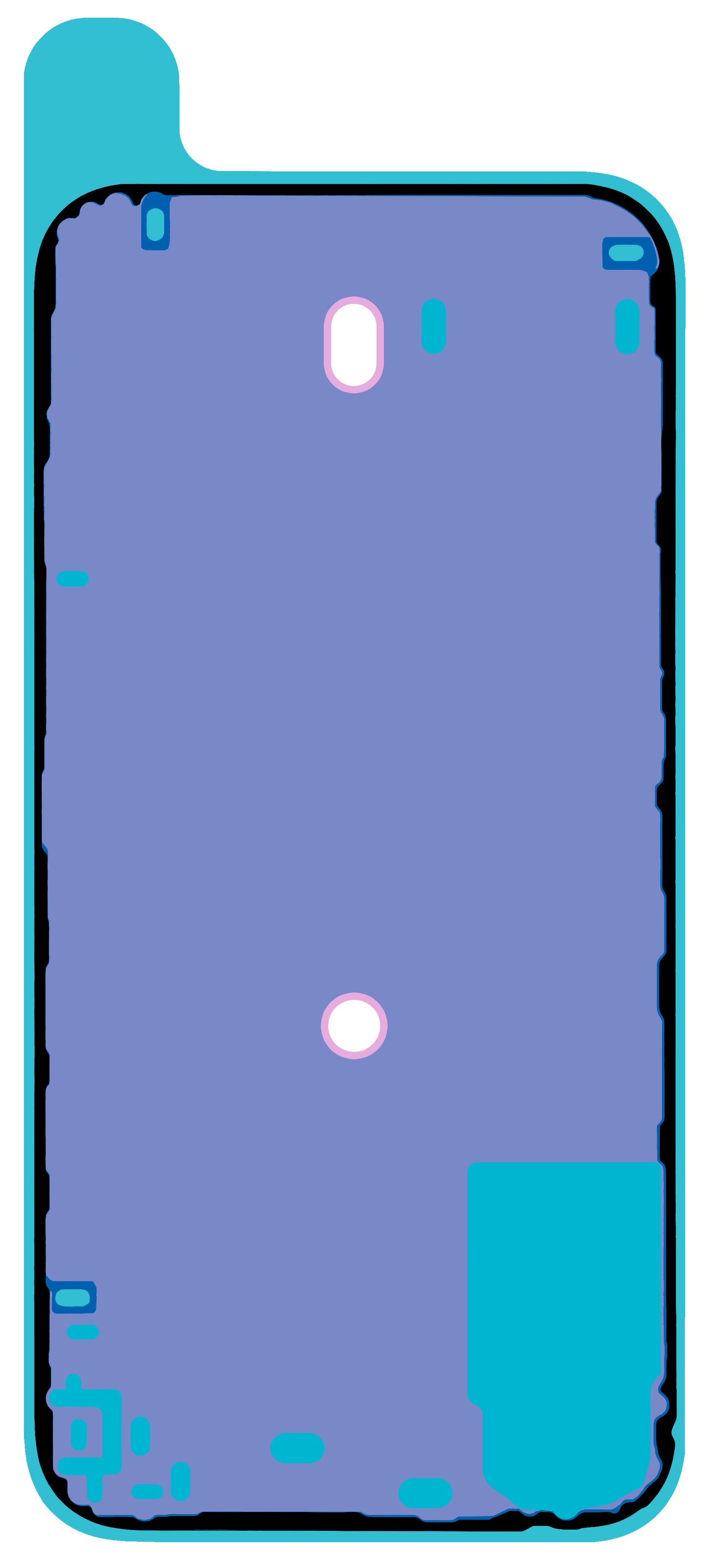 Adesivo Tampa da Bateria Apple iPhone 16 Plus, Service Pack 923-11070