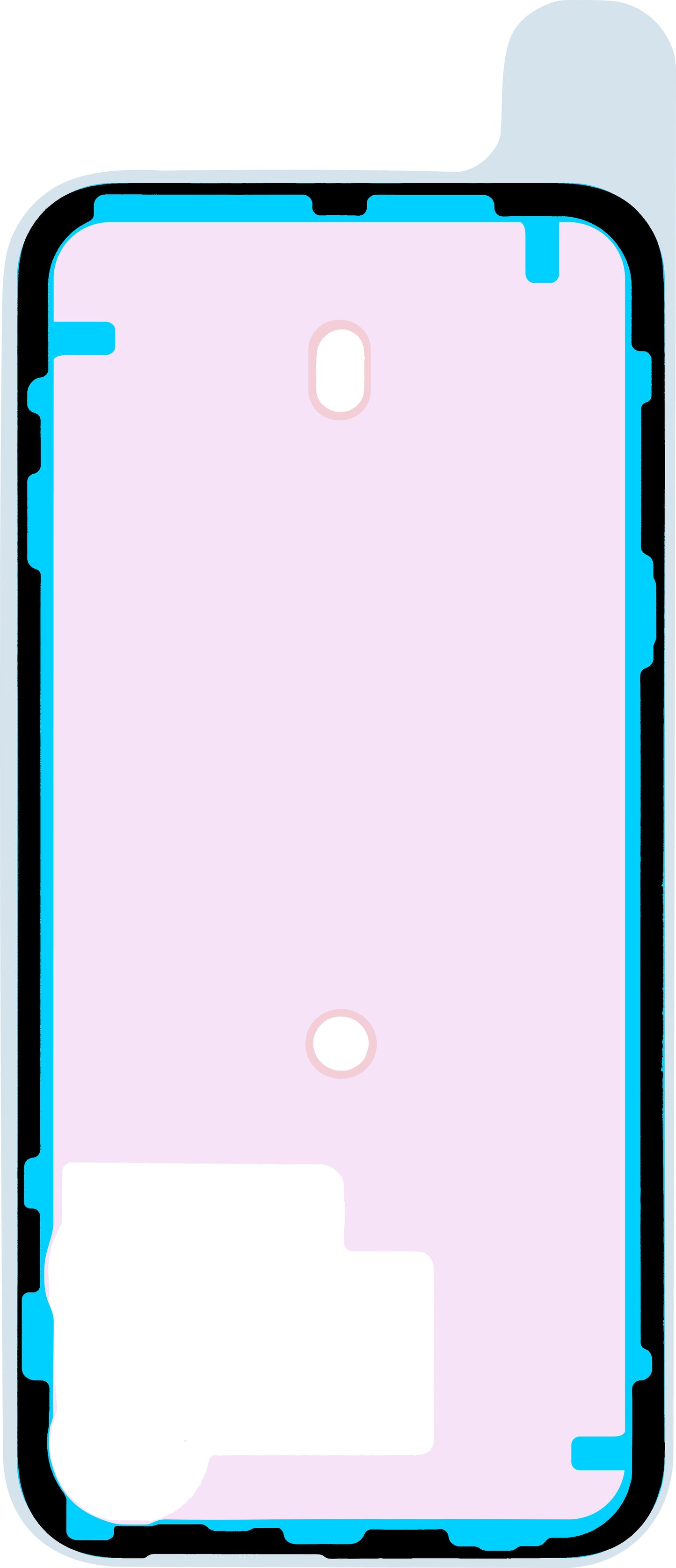 Adesivo Tampa da Bateria Apple iPhone 15 Pro Max, Service Pack 923-09191