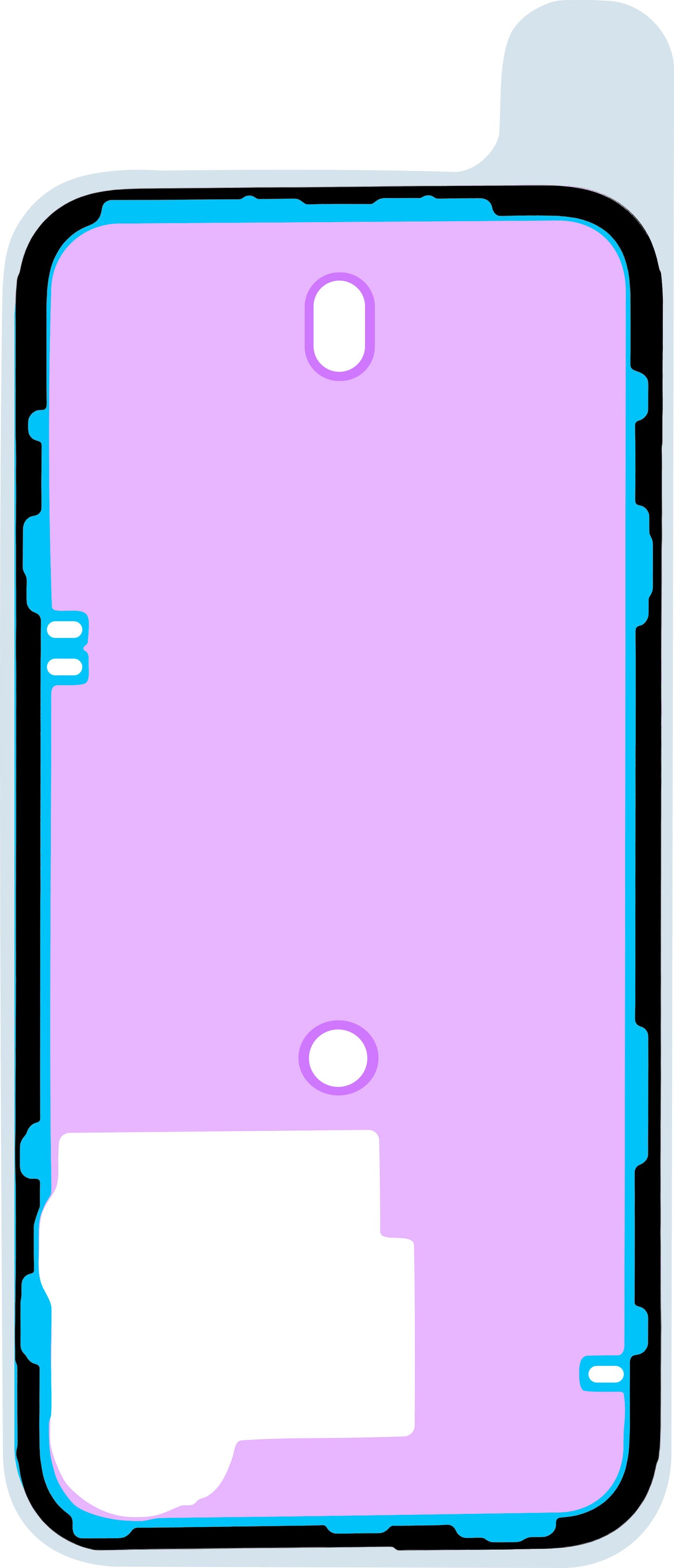 Adesivo Tampa da Bateria Apple iPhone 15 Pro, Service Pack 923-09189